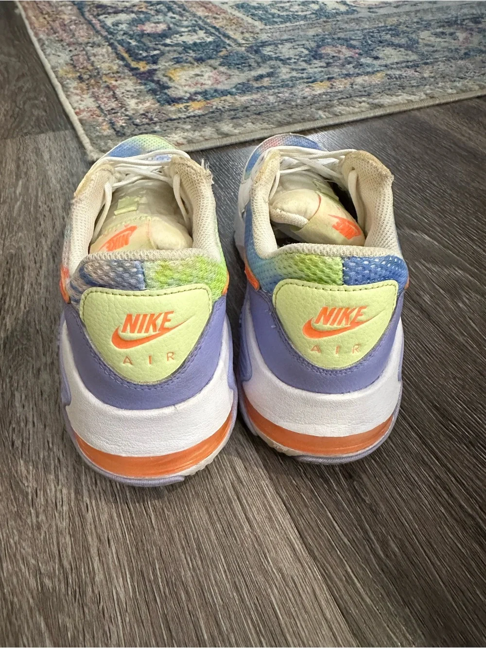 Nike Air Max Excee Purple Pulse Tie Dye Multicolor Sneakers Size 6.5